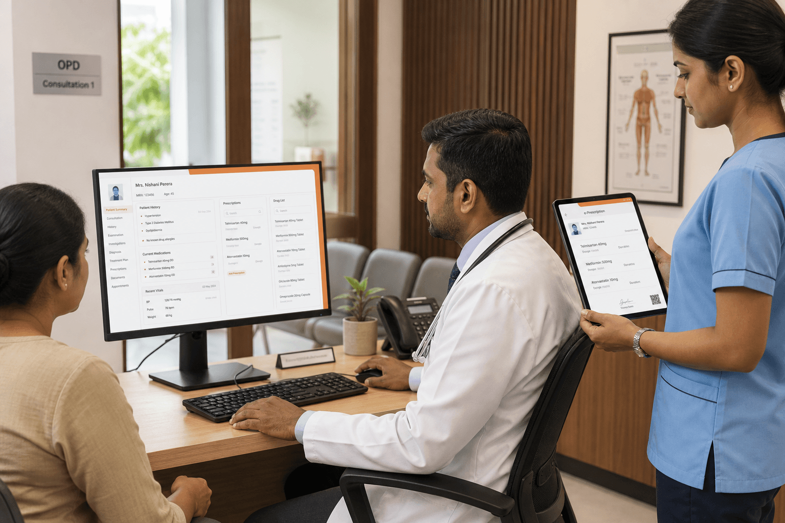 Capricon Care vs DocWallet clinic EMR comparison for Sri Lanka
