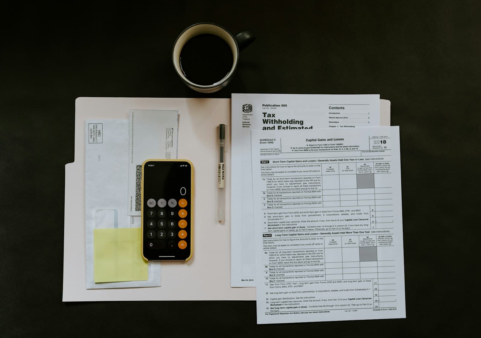 Finance documents representing VAT schedules credit notes and debit notes