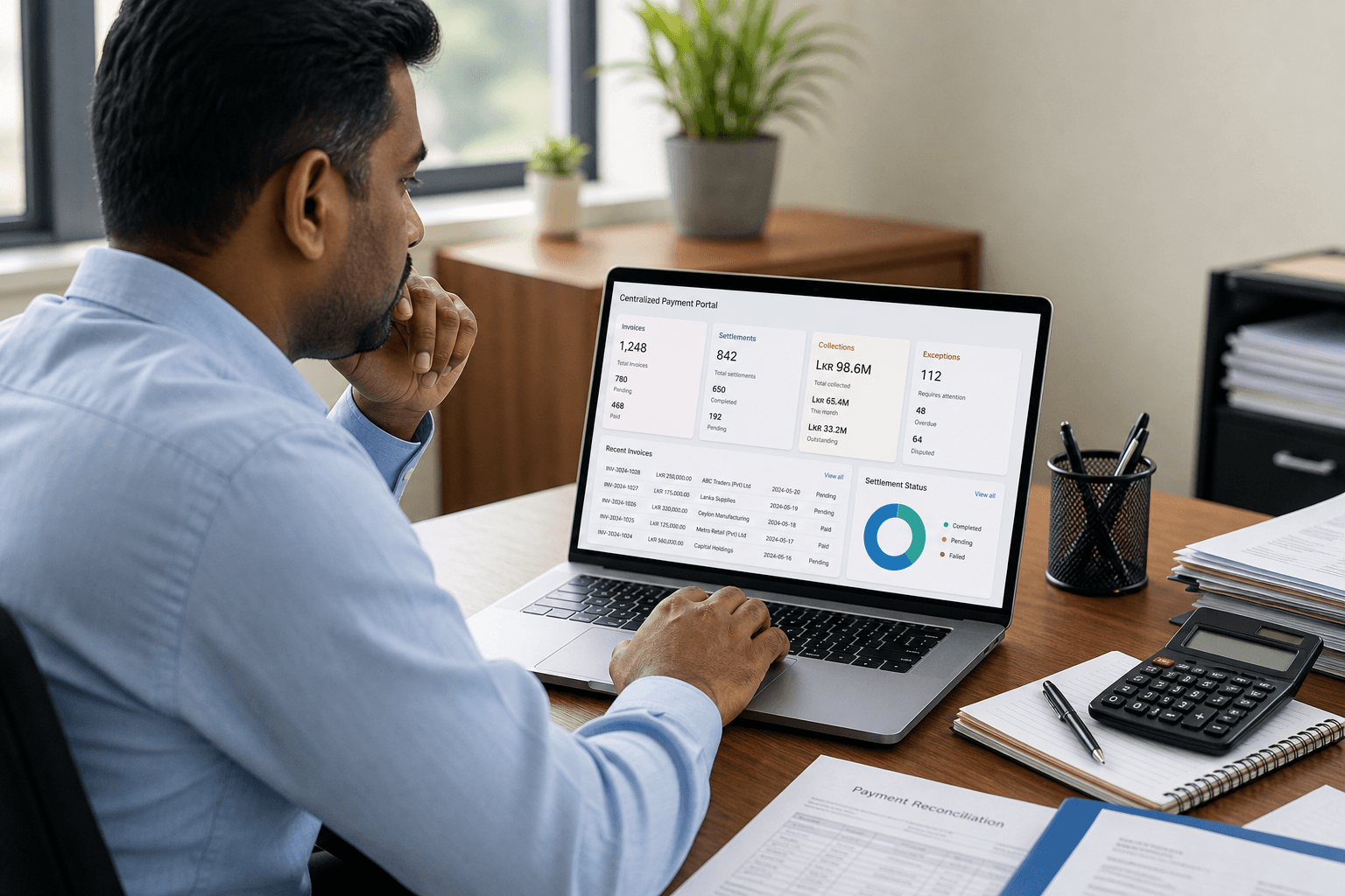 Centralized payment portal for invoicing and collections
